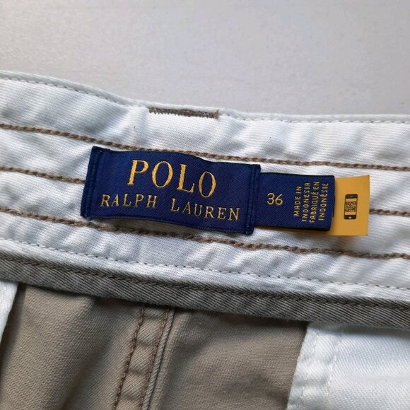 Polo Ralph Lauren Shorts Mens 36 Tan Gellar Cargo Fatigue Military Chino Rugged - Picture 6 of 10
